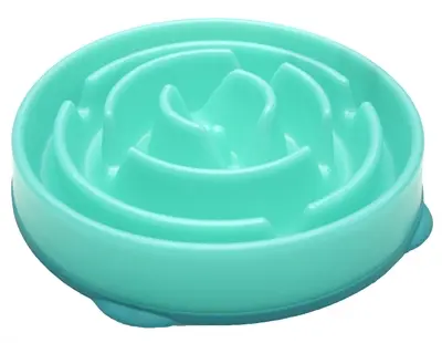 Slo-bowl feeder Lichtblauw 29 x 29 x 7 cm – anti-schrokbak