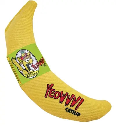 Yeowww kattenspeelgoed banaan met catnip 18 cm