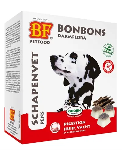 BF Petfood schapenvet bonbons Maxi pens 40 stuks – voor honden
