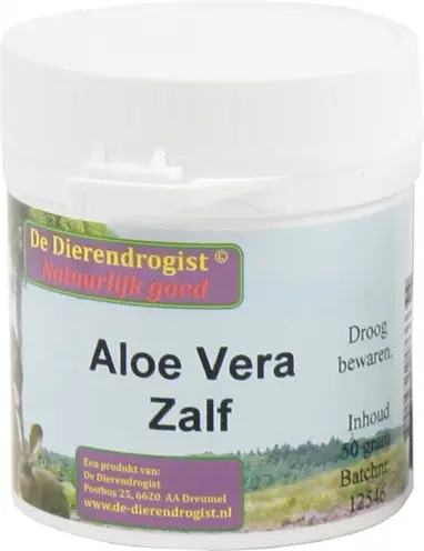 Dierendrogist aloë vera zalf 50 g – op basis van aloë vera en vaseline