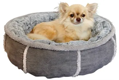 Rosewood Winks hondenmand pluche donut grijs 51 cm – wasbaar