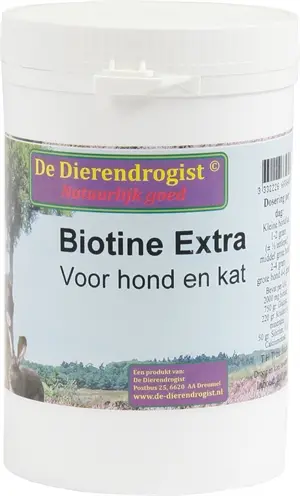 Dierendrogist biotine extra poeder 200 g – met kruiden voor hond