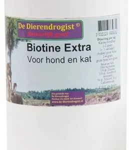Dierendrogist biotine extra poeder 900 g – met kruiden voor hond en kat - Afbeelding 1
