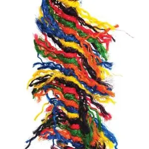 Happy Pet vogelspeelgoed Preener 40 x 10 x 10 cm – katoen, kleurrijk - Afbeelding 1