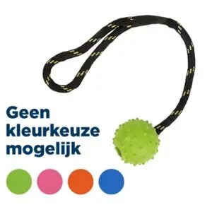 Happy Pet Tough Toys Floater rubber studded bal aan touw M 37,5 cm - Afbeelding 1