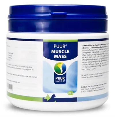 Puur Natuur Muscle Mass spieropbouw 250 g – hond en kat