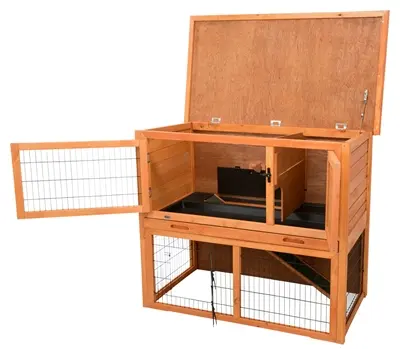 Trixie Natura konijnenhok met ren bruin 116 x 97 x 63 cm - Afbeelding 3