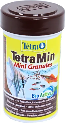 Tetra Min granulaatvoeder 100 ml – fijnkorrelig, voor siervissen