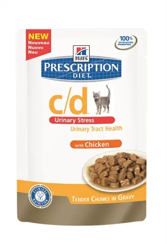 Hill's Prescription Diet c/d Feline Urinary Stress kip 12 x 85 g - Afbeelding 4