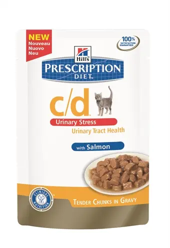 Hill's Prescription Diet c/d Feline Urinary Stress zalm 12 x 85 g - Afbeelding 4