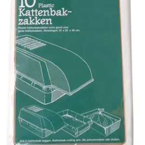 Kattenbakzakken transparant 51 x 20 x 46 cm – 10 stuks - Afbeelding 1