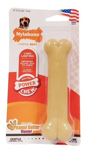 Nylabone Dura Chew kauwspeelgoed pindakaas – hypoallergeen, tot 16 kg