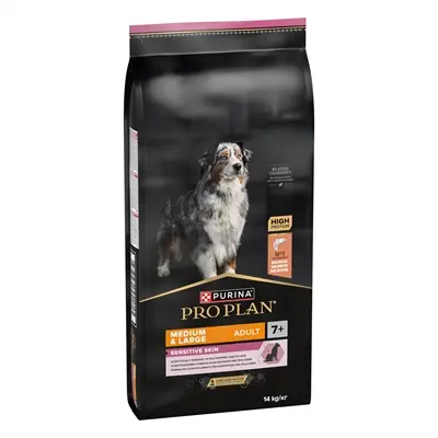 Pro Plan hondenvoer Senior 7+ Sensitive Skin zalm en rijst 14 kg - Afbeelding 4