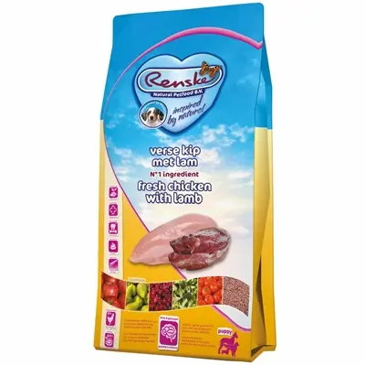 Renske puppyvoer Super Premium kip en lam 2 kg – omega-3 DHA