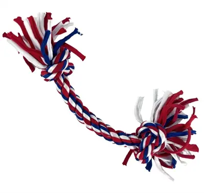 Happy Pet Twist-Tee tugger 2 knopen S 29 cm – gerecyclede T-shirts - Afbeelding 2