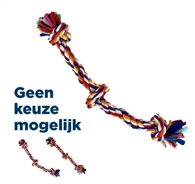 Happy Pet Twist-Tee hondenspeelgoed 2 knoop tugger M 33 cm