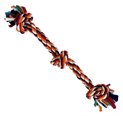 Happy Pet Twist-Tee hondenspeelgoed 2 knoop tugger M 33 cm - Afbeelding 4