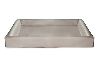 Bia Bed kunstleren hoes hondenmand taupe 120 x 100 x 15 cm – maat 7