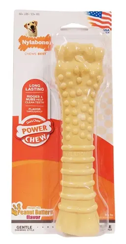 Nylabone Dura Chew kauwspeelgoed pindakaas – hypoallergeen, vanaf 23 kg