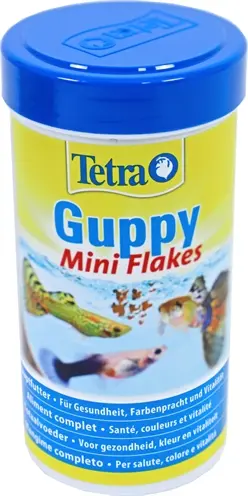 Tetra guppy visvoer vlokken 250 ml – natuurlijke kleurversterkers