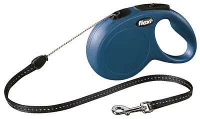 Flexi rollijn Classic Cord blauw S 8 m – tot 12 kg