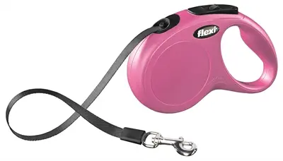 Flexi rollijn Classic Tape roze S 5 m – tot 15 kg
