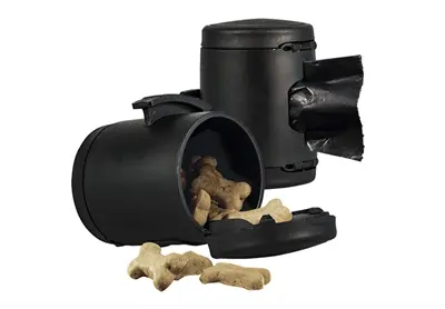 Flexi poepzak snackbox Vario zwart – voor Vario Small, Medium en Large