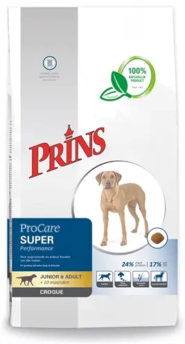 Prins ProCare Croque Super Performance hondenvoer 10 kg – actieve honden