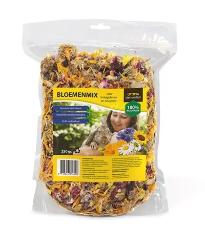 Utopia bloemenmix 250 g – aanvullend voer voor knaagdieren