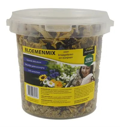 Utopia bloemenmix 80 g – aanvullend voer voor knaagdieren