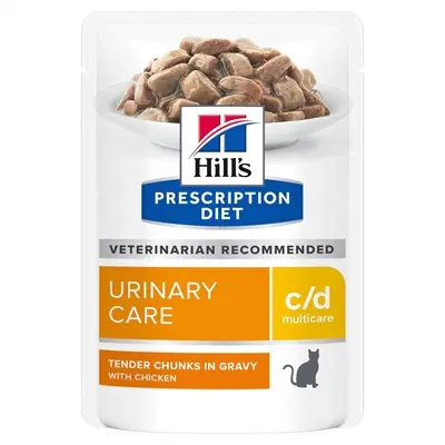 Hill's Prescription Diet c/d Multicare Feline kip 12 x 85 g – urinewegen - Afbeelding 4