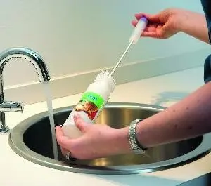 Savic Biba schoonmaakborstel voor drinkfles 4 x 4 x 30 cm - Afbeelding 1