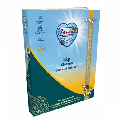 Renske hondenvoer vers vlees kip 10 x 395 g – graanvrij - Afbeelding 4