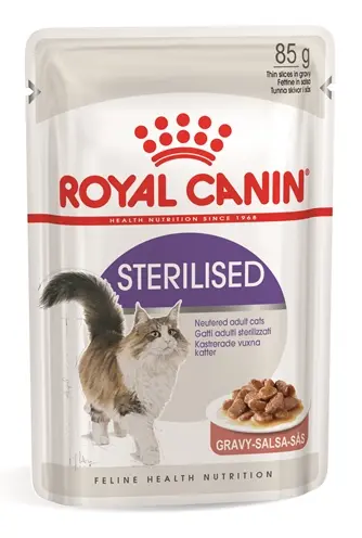 Royal Canin Sterilised in gravy kattenvoer 12 x 85 g – vleesbrokjes - Afbeelding 4