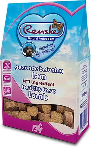 Renske Gezonde Beloning hartjes lam 150 g – glutenvrij