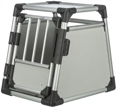 Trixie transportbox aluminium S 48 x 57 x 64 cm – auto, tot 15 kg