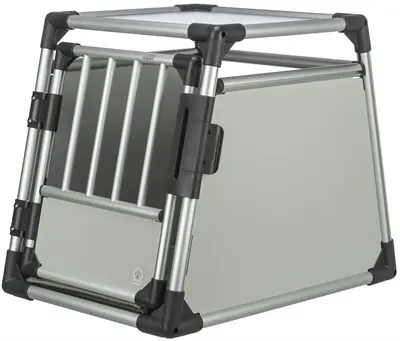 Trixie transportbox aluminium M 55 x 62 x 78 cm – auto, tot 20 kg