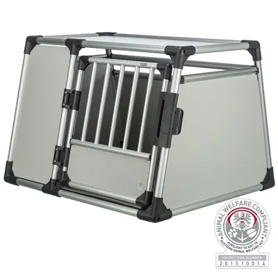 Trixie transportbox aluminium L 93 x 64 x 81 cm – auto, tot 40 kg - Afbeelding 2