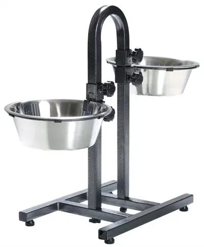 Trixie H-voerstandaard zwart 2 x 2,8 liter 24 cm – individueel verstelbaar