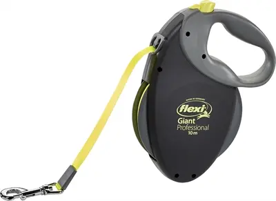 Flexi rollijn Giant Tape Professional neon zwart/geel 10 m – tot 50 kg