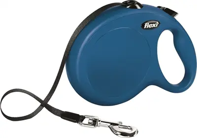 Flexi rollijn New Classic Tape blauw L 8 m – tot 50 kg