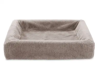 Bia Bed fleece hoes hondenmand taupe 60 x 50 x 12,5 cm – maat 2