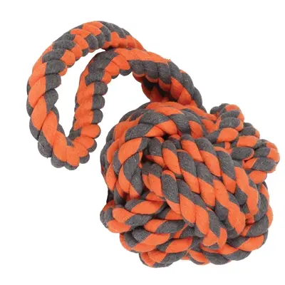Happy Pet Nuts For Knots Extreme Tugger touwbal 60 cm – rood/grijs