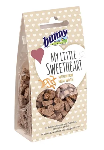 Bunny Nature My Little Sweetheart snack meelworm 30 g – voor knaagdieren