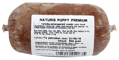 Naturis Puppy Premium hondenvoer 500 g – diepgevroren
