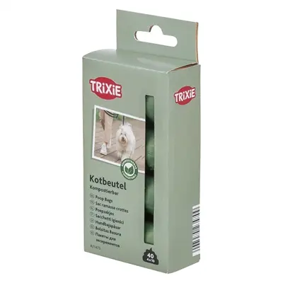 Trixie poepzakjes composteerbaar bosgroen 4 x 10 stuks - Afbeelding 2