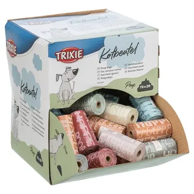 Trixie hondenpoepzakjes display 70 x 20 stuks – assorti