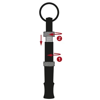 Trixie hondenfluit metaal 5 cm – instelbare toonhoogte - Afbeelding 4
