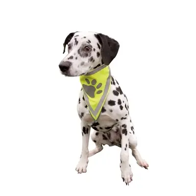 Trixie reflecterende bandana hond neongeel L-XL – nekomvang 43-60 cm - Afbeelding 4
