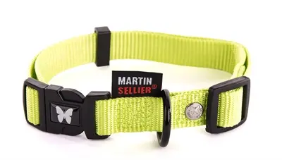 Martin verstelbare halsband nylon groen 45-65 cm – maat L
